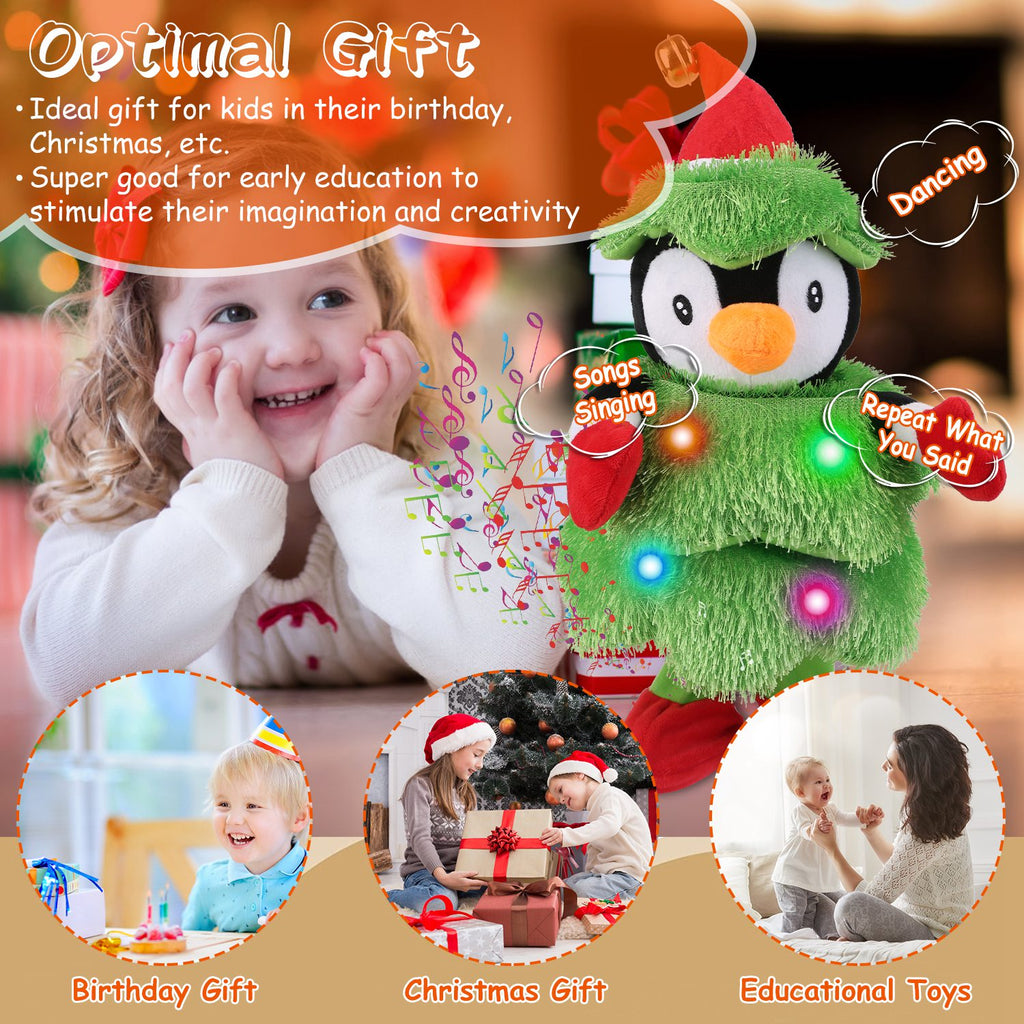 1Pc Penguin Or Elk Or Snowman Electric Dancing Singing – LumiqHome