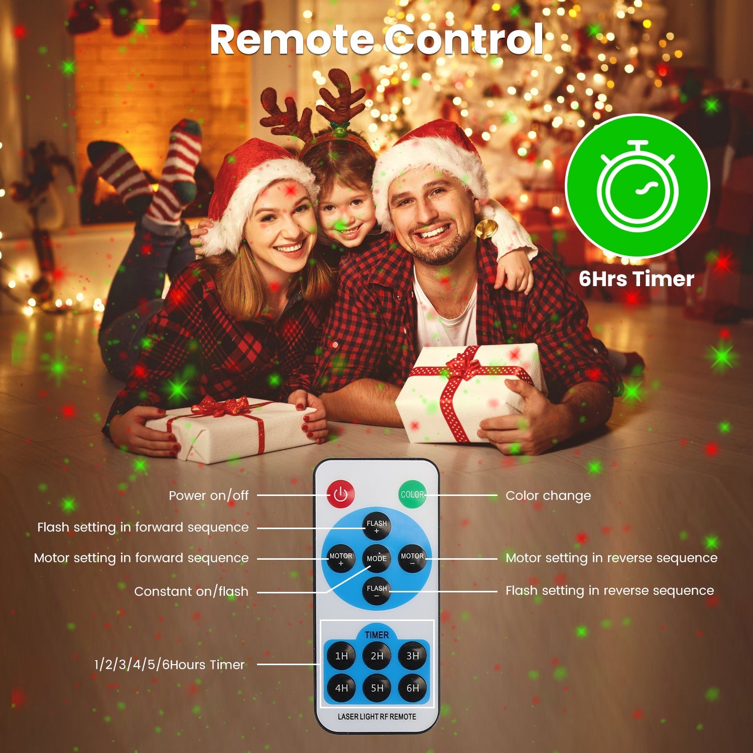 1Pc Outdoor Laser Projector Light Red And Green Project – LumiqHome