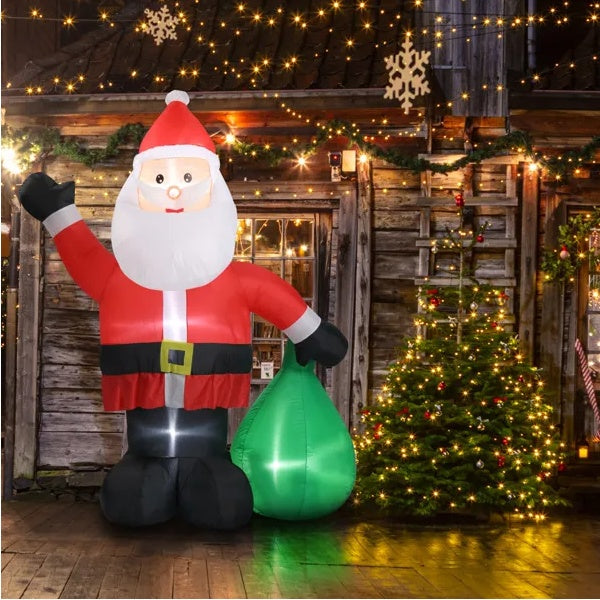 6 FT Lighted Christmas Inflatable Decoration, Inflatabl by LumiqHome – elegant led christmas décor in a cozy setting
