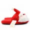 Santa Claus slippers plush toy red side view – festive winter shoes LumiqHome