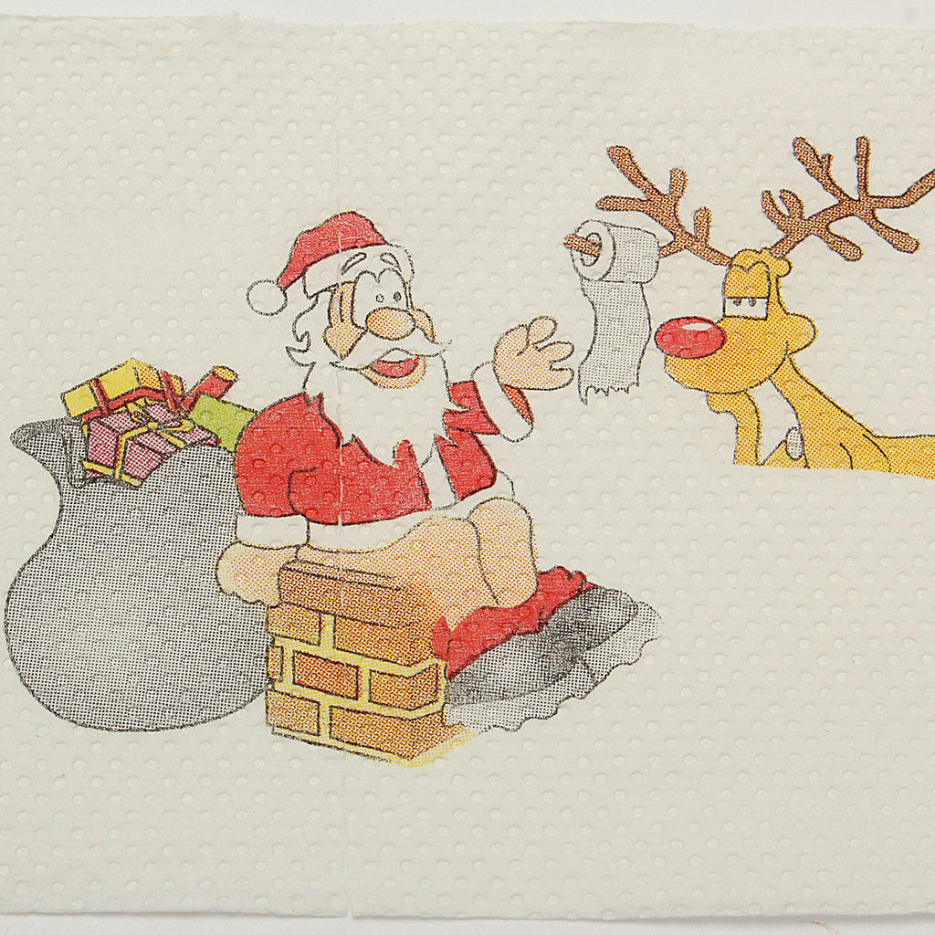 Christmas Toilet Paper by LumiqHome – elegant holiday home décor in a cozy setting