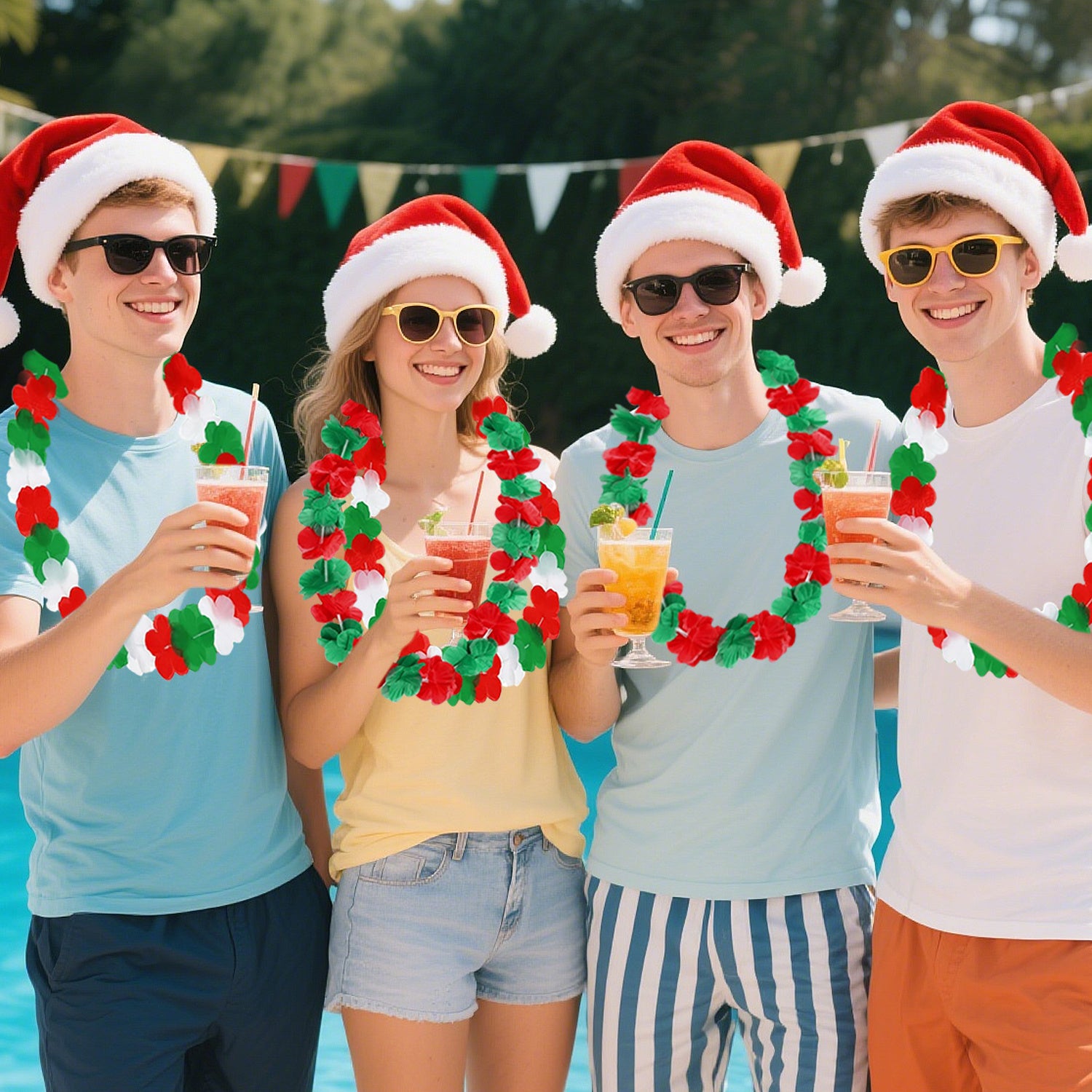 24 Christmas Leis by LumiqHome – elegant holiday home décor in a cozy setting