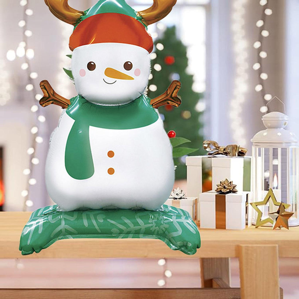 Christmas Foil Balloons Set of 8 - Santa Snowman Gingerbread Tree 3D - LumiqHome