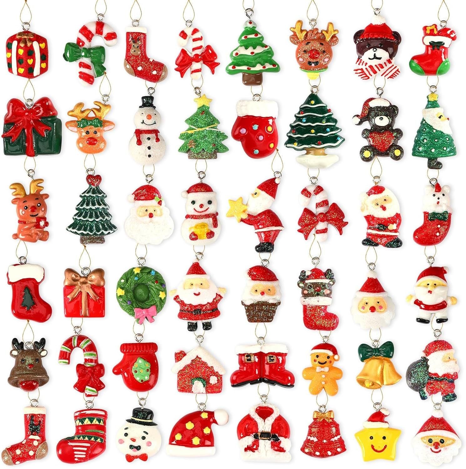 36PCS Mini Resin Christmas Ornaments Tiny Christmas Han by LumiqHome – elegant holiday home décor in a cozy setting