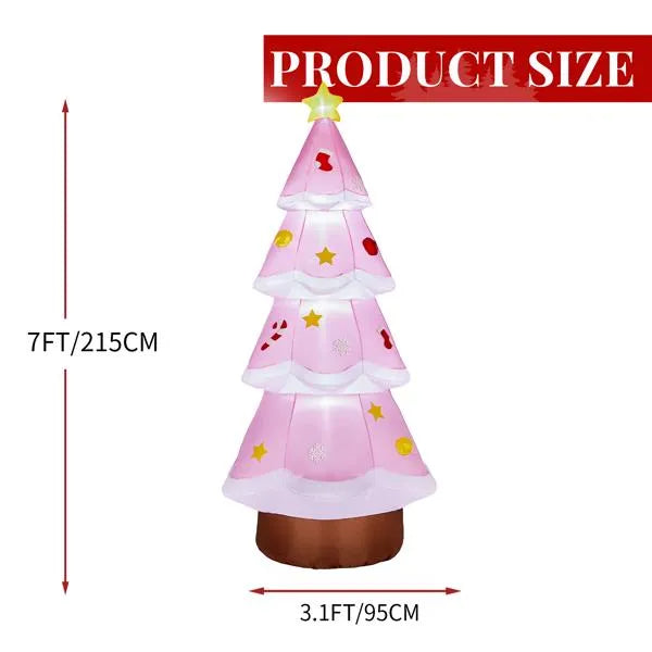 7.2ft LED Inflatable Christmas Tree - Outdoor Yard Decoration - LumiqHome
