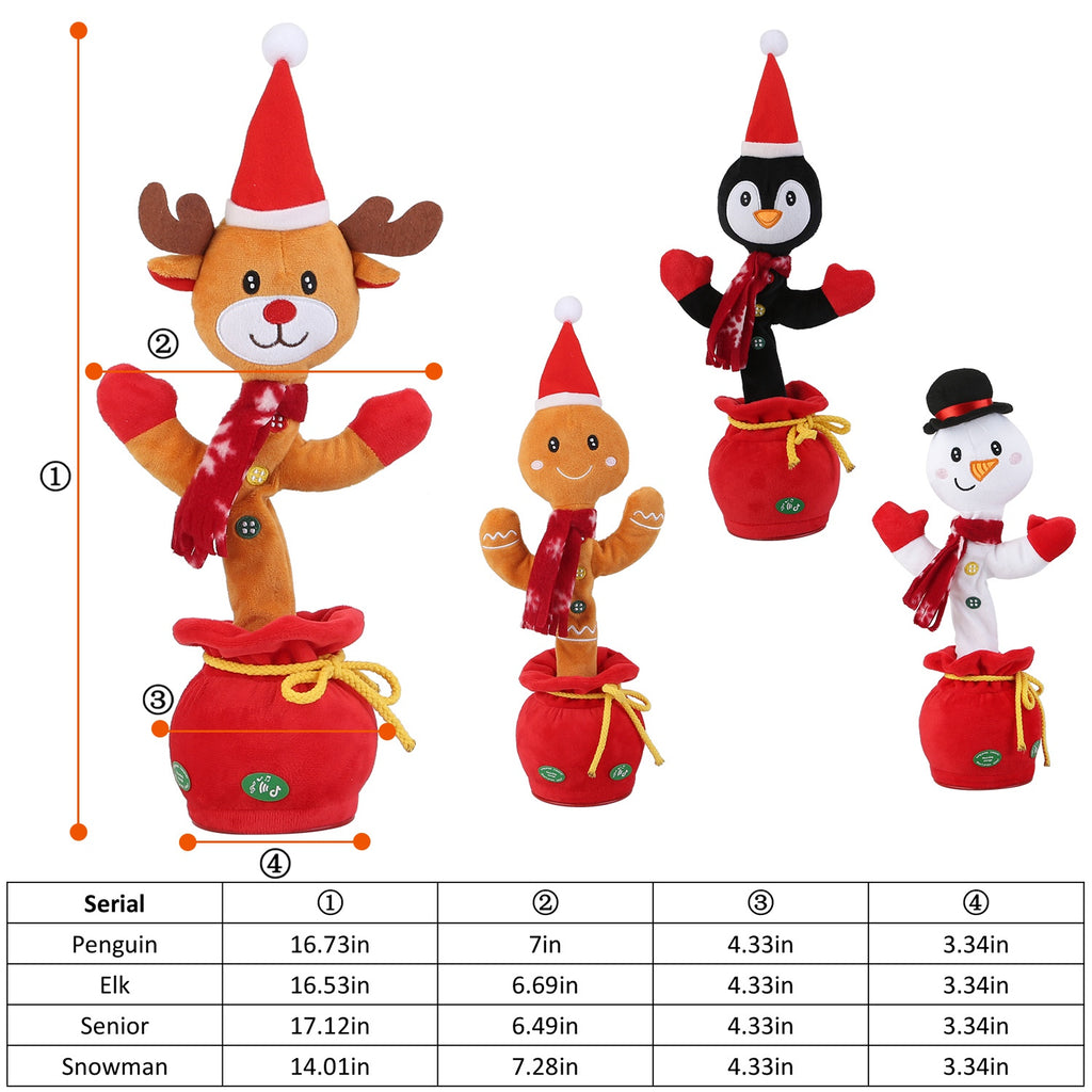 1Pc Penguin Or Elk Kid Electric Dance Toy Christmas Elk – LumiqHome