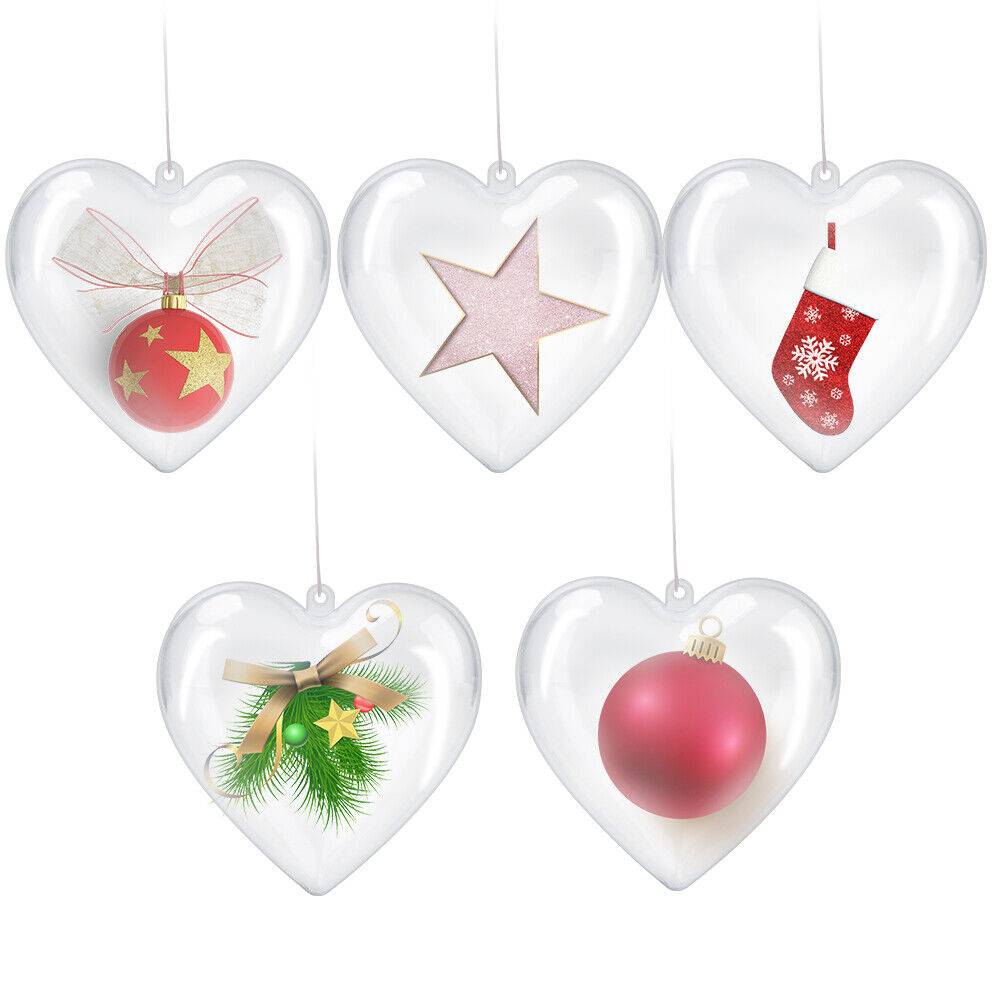 Christmas Tree Ball Baubles Set of 5 - Hanging Ornament Decorations - LumiqHome