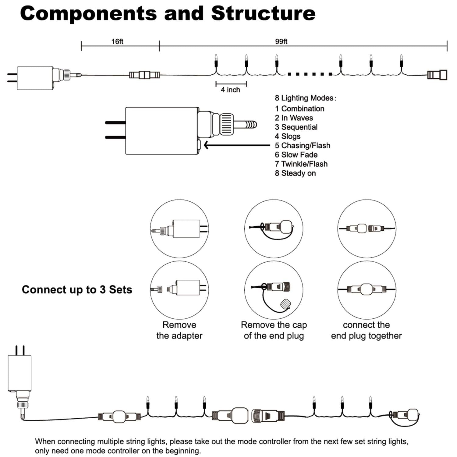 300 LED Halloween Mini String Lights, 99-foot Fairy Lig – LumiqHome