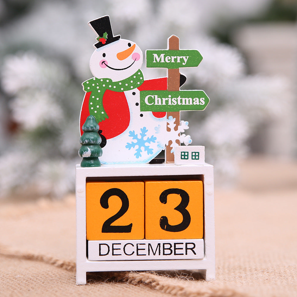 Christmas wooden calendar decorations by LumiqHome – elegant holiday home décor in a cozy setting