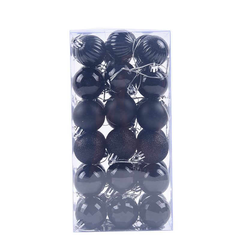 Christmas ball ornaments set navy blue – 36pcs holiday tree decoration LumiqHome