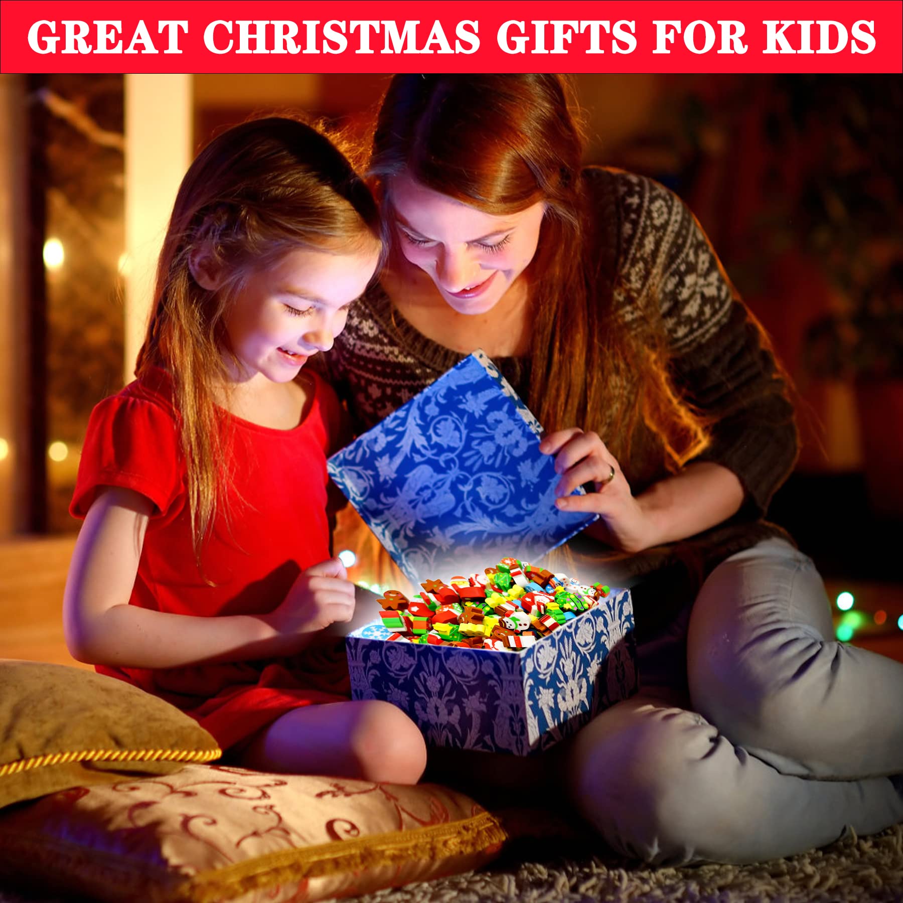 150 Pieces Of Children's Christmas Mini Erasers, Cute L – LumiqHome