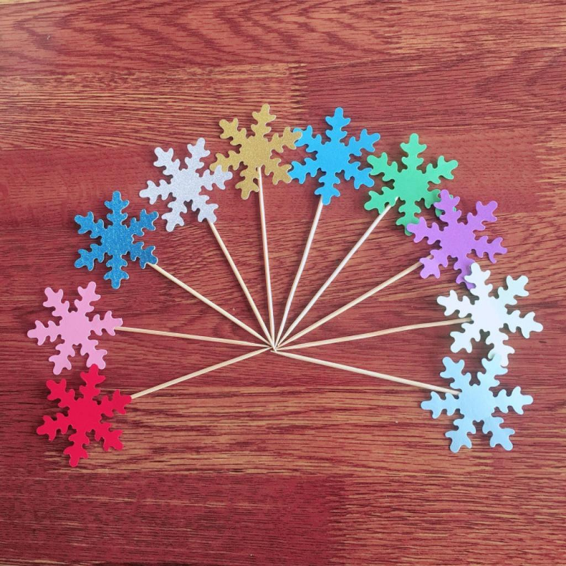 200 Snowflake Flat Decorations For Handmade Card Making – LumiqHome