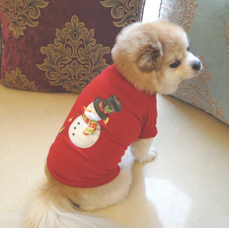 Dog Christmas Costume Sweatshirt Vest Clothes by LumiqHome – elegant holiday home décor in a cozy setting
