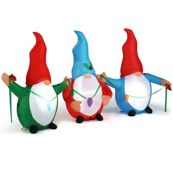 6.6 FT Lighted Christmas Inflatable Decoration, Inflata by LumiqHome – elegant led christmas décor in a cozy setting
