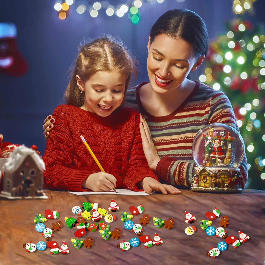 150 Pieces Of Children's Christmas Mini Erasers, Cute L – LumiqHome