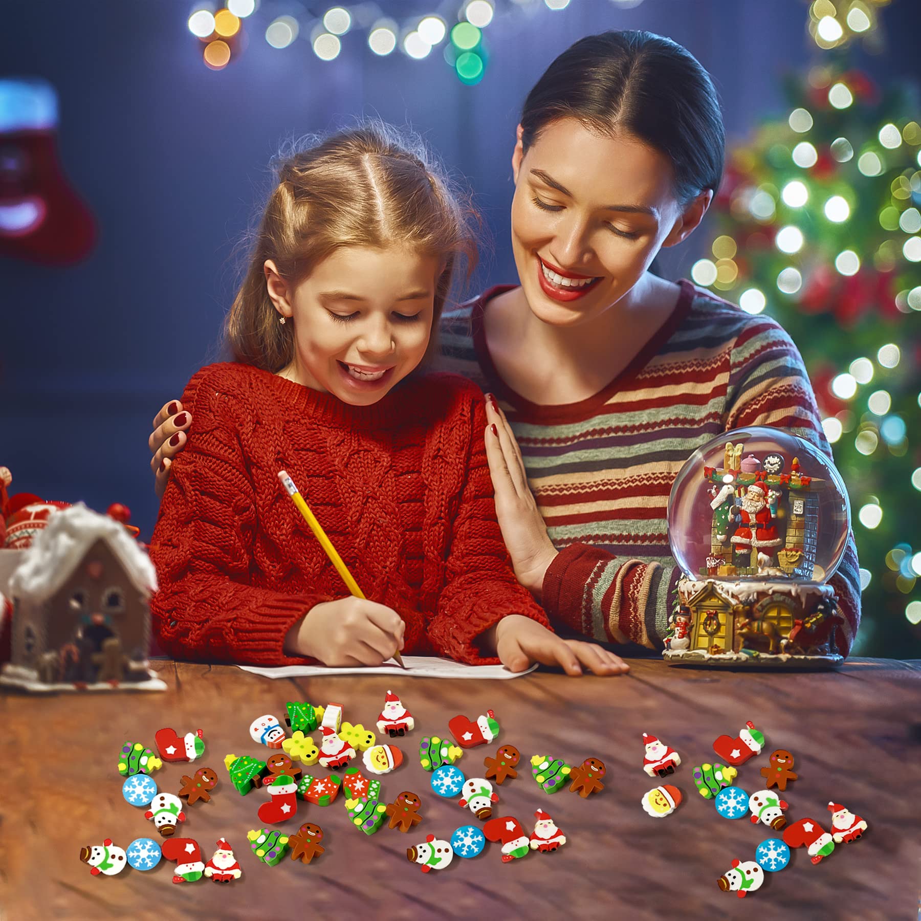 150 Pieces Of Children's Christmas Mini Erasers, Cute L – LumiqHome
