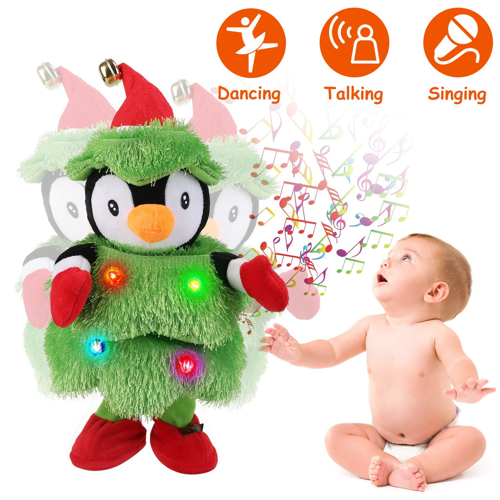 1Pc Penguin Or Elk Or Snowman Electric Dancing Singing – LumiqHome
