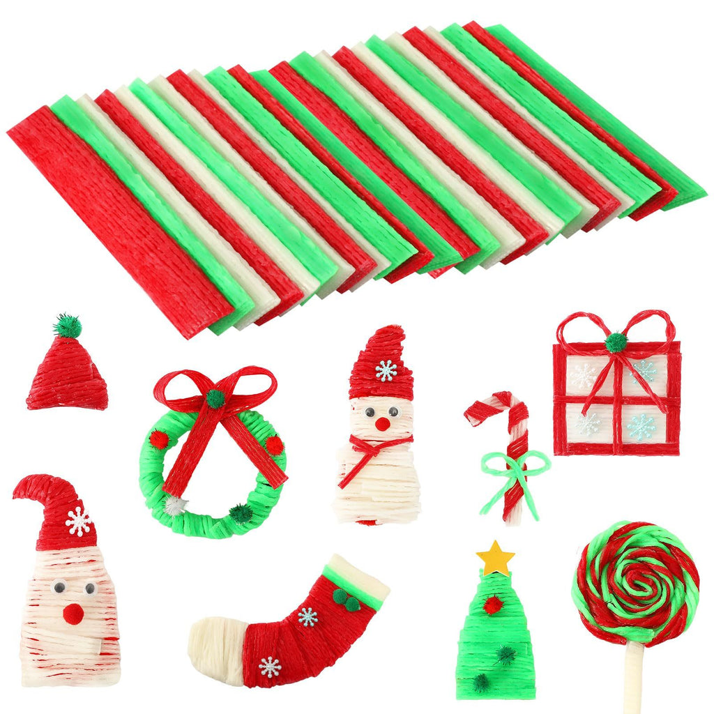 UPINS Wiki Sticks, Christmas Wax Craft Sticks Red Green by LumiqHome – elegant holiday home décor in a cozy setting