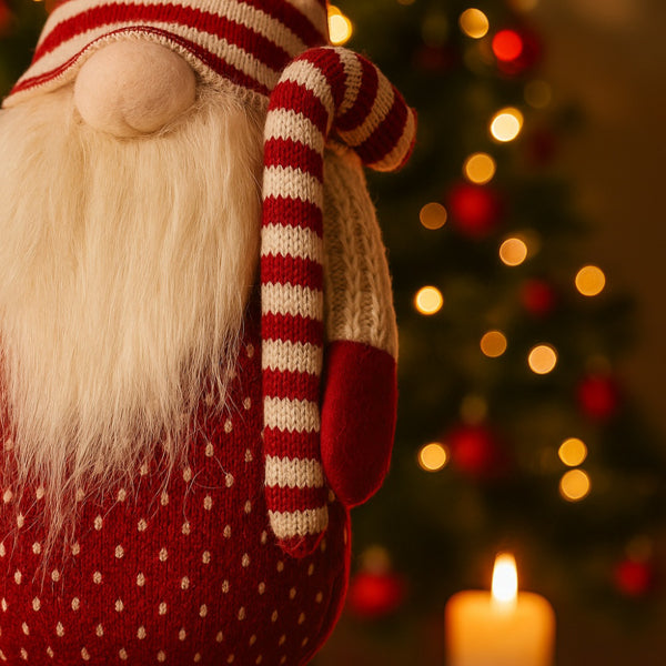 4PCS Set Tall Christmas Gnome Family Red Halloween Deco – LumiqHome