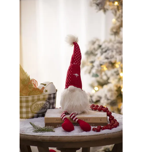 Christmas Gnome Table Decorations Set of 2 - Holiday Party Ornaments - LumiqHome