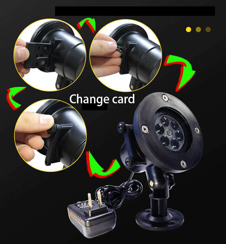 48 Pattern Christmas Projector Laser Light Snow LED Lam – LumiqHome