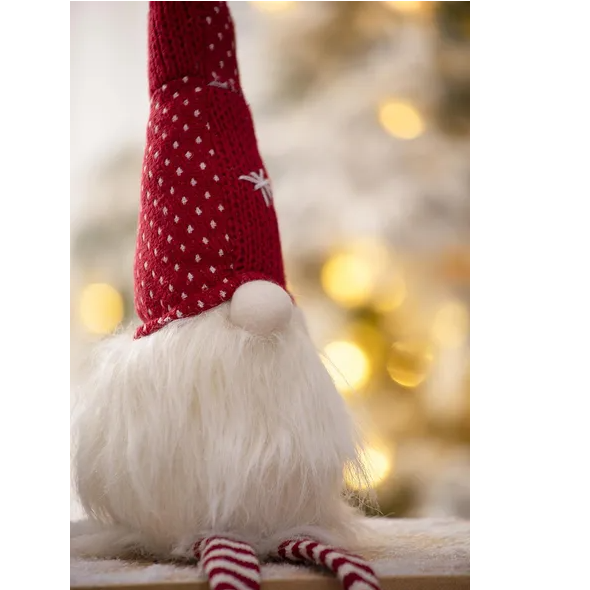 Christmas Gnome Table Decorations Set of 2 - Holiday Party Ornaments - LumiqHome