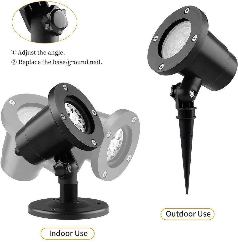 48 Pattern Christmas Projector Laser Light Snow LED Lam – LumiqHome