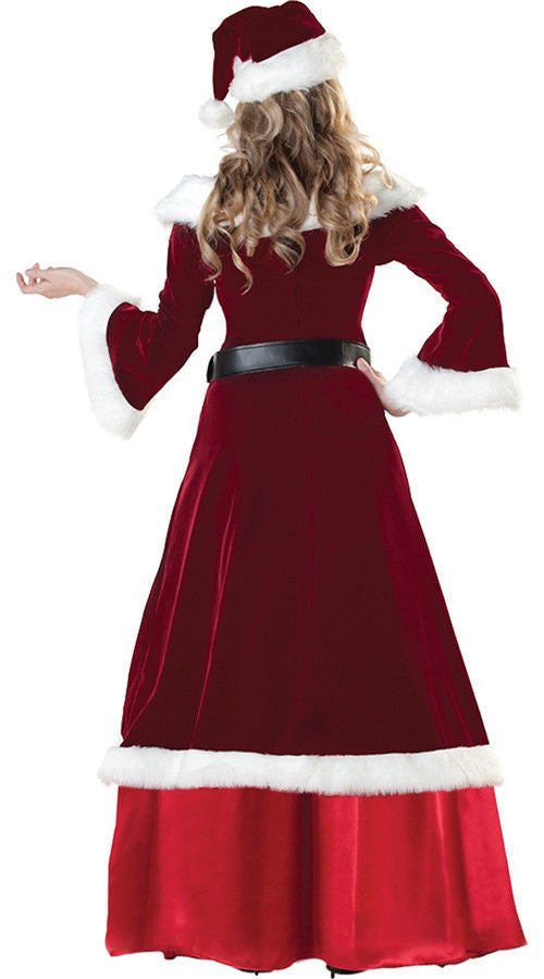 Santa couple costume Christmas dress Mrs Santa full length LumiqHome