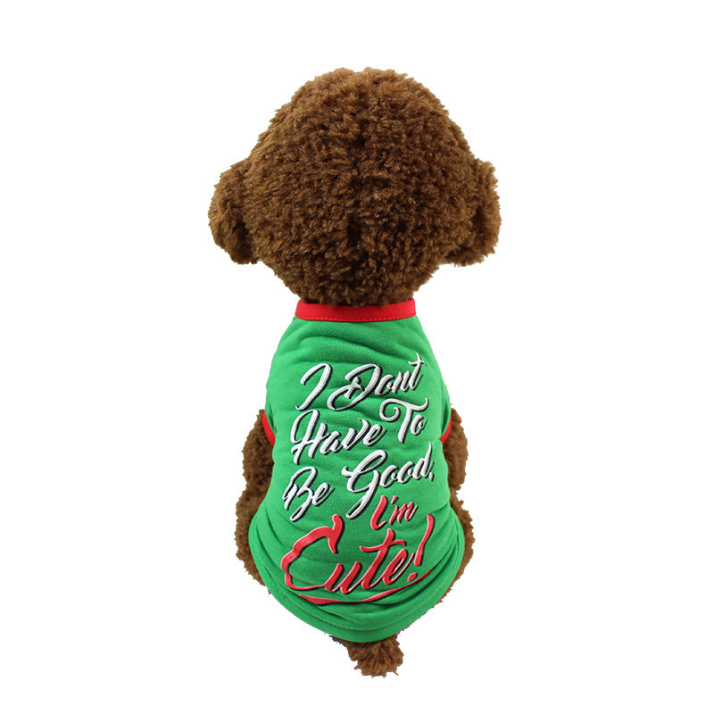Dog Christmas costume sweatshirt green angled view LumiqHome