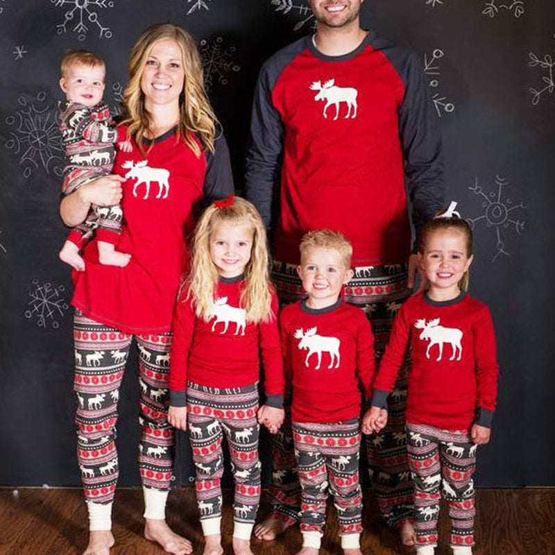 Family Matching Christmas Pajamas by LumiqHome – elegant holiday home décor in a cozy setting