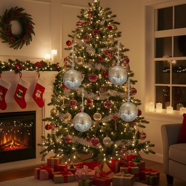 4PCS Set Christmas Hanging Ball Ornaments Wooden Tree D – LumiqHome