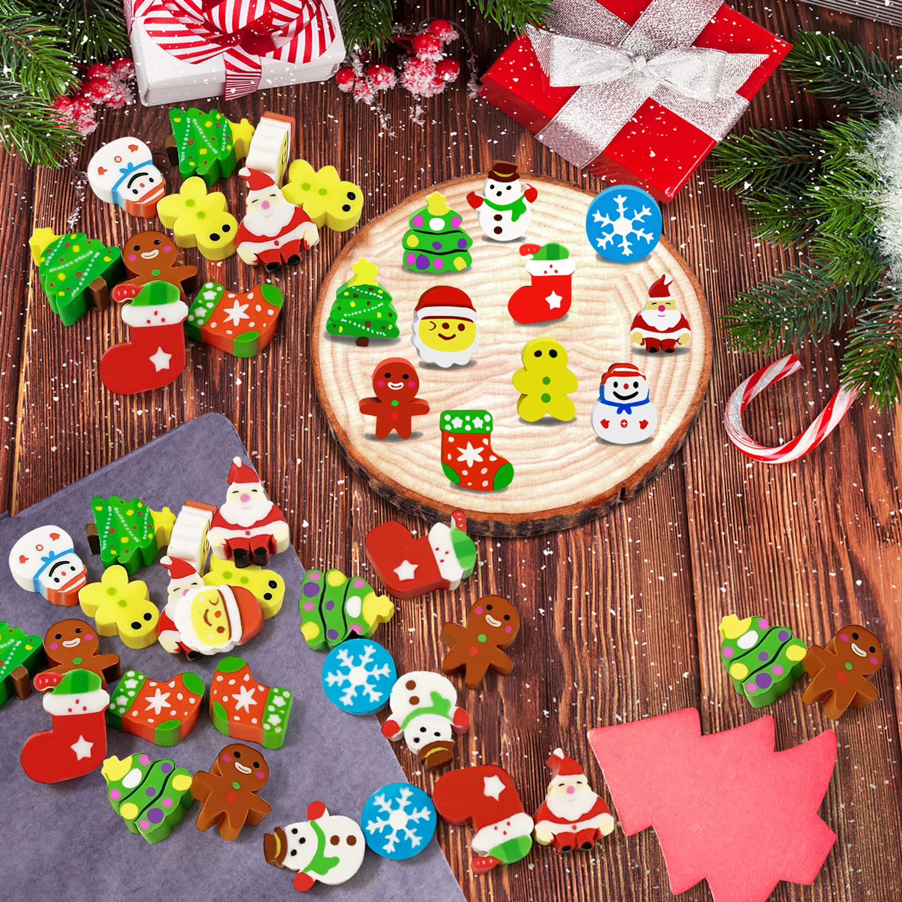 150 Pieces Of Children's Christmas Mini Erasers, Cute L – LumiqHome