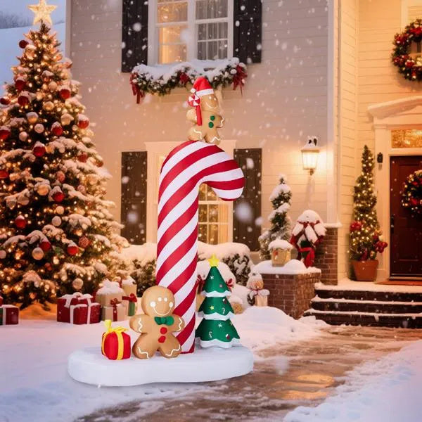 8.2FT Lighted Christmas Inflatable Decoration, Inflatab by LumiqHome – elegant led christmas décor in a cozy setting