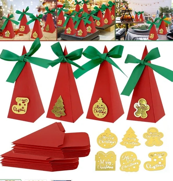 20PCS Christmas Candy Boxes 4 Styles Christmas Treat Gi by LumiqHome – elegant holiday home décor in a cozy setting