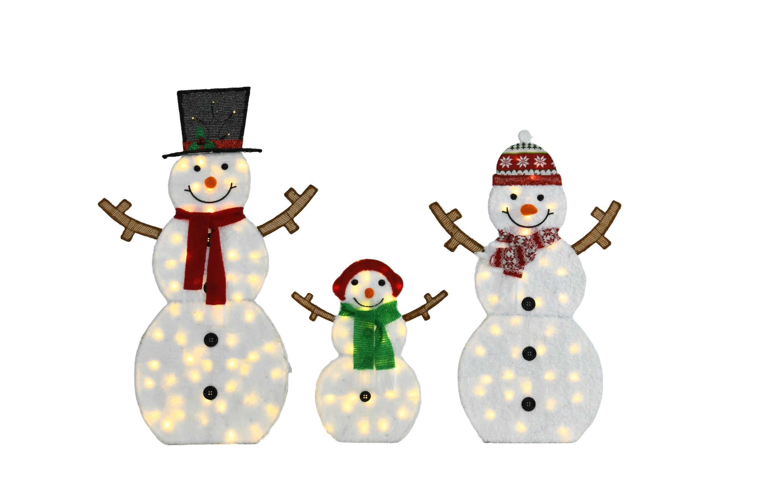 Snowman Shaped LED Festive Lights – Indoor & Outdoor – LumiqHome
