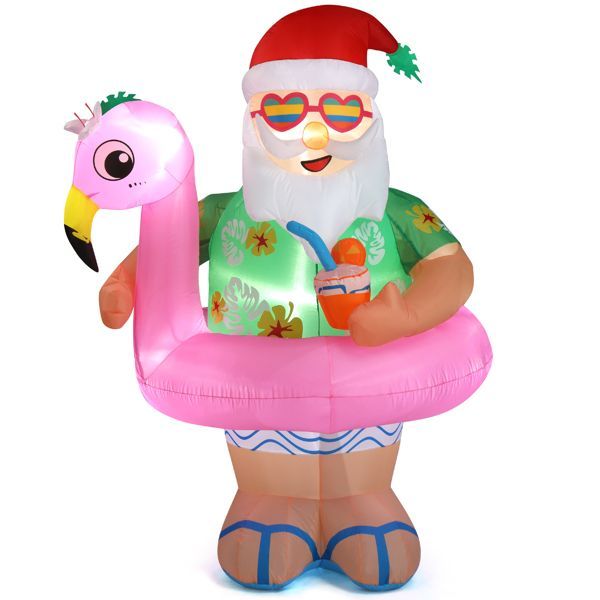 5.9 FT Lighted Christmas Inflatable Decoration, Inflata by LumiqHome – elegant led christmas décor in a cozy setting
