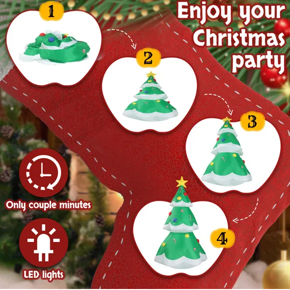 6.9 FT Lighted Christmas Inflatable Decoration, Inflata – LumiqHome