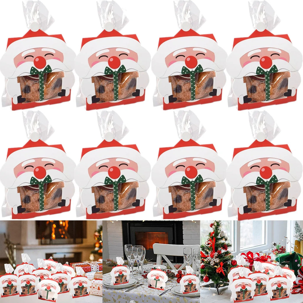 8 Pcs Mini Christmas Candy Boxes With Cellophane Bags A by LumiqHome – elegant holiday home décor in a cozy setting