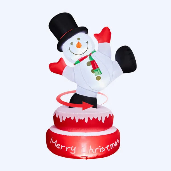 4.8FT Lighted Christmas Inflatable Decoration, Large Ro by LumiqHome – elegant led christmas décor in a cozy setting