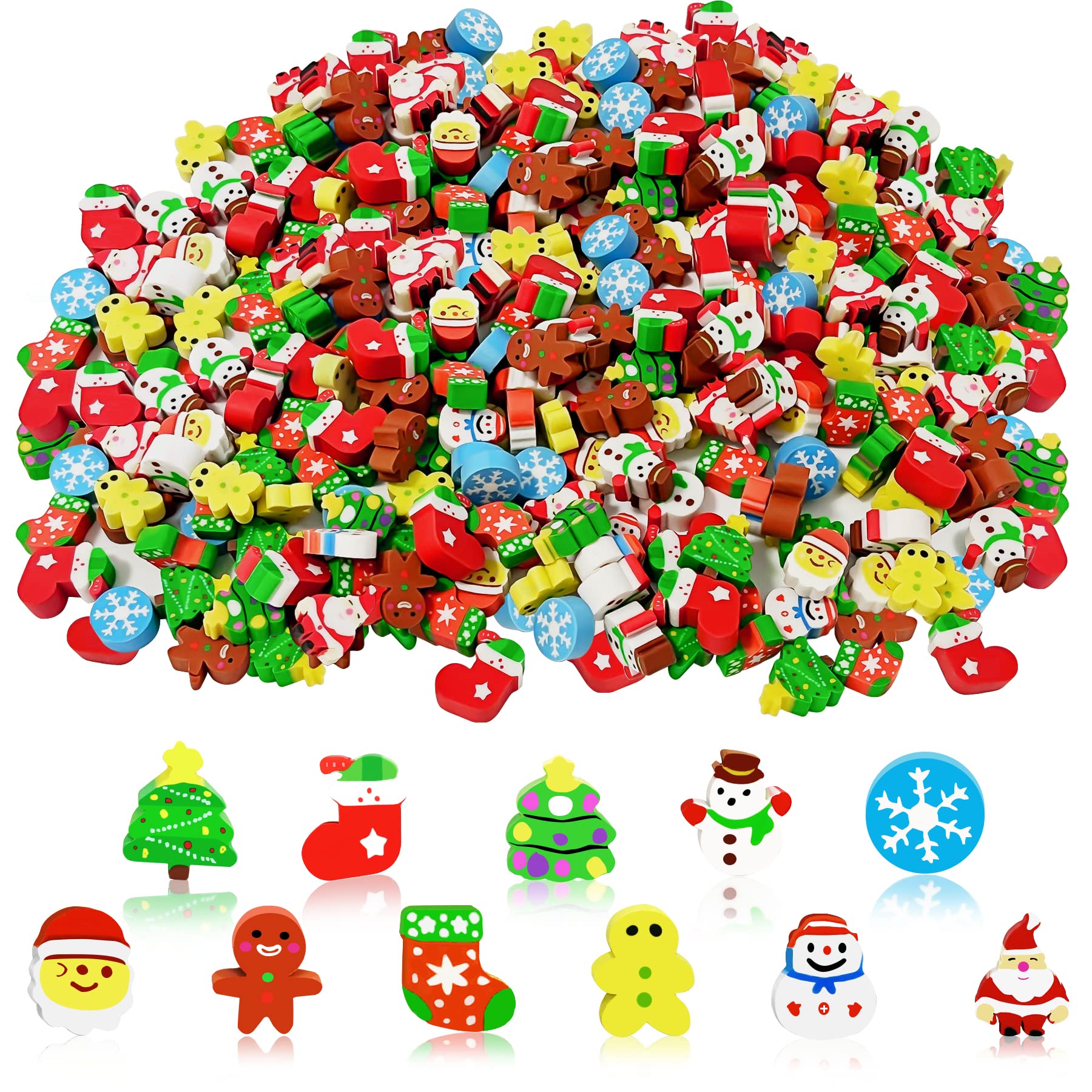 150 Pieces Of Children's Christmas Mini Erasers, Cute L – LumiqHome