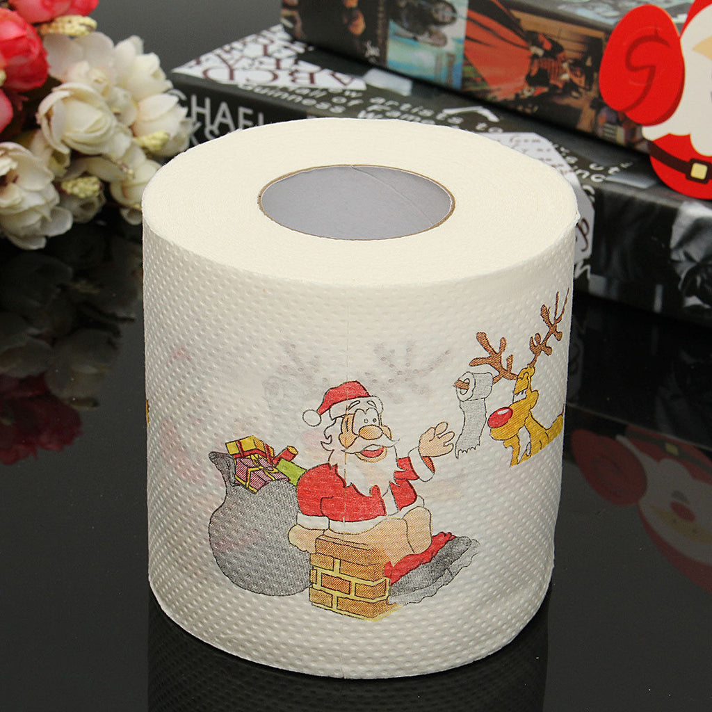 Christmas Toilet Paper by LumiqHome – elegant holiday home décor in a cozy setting