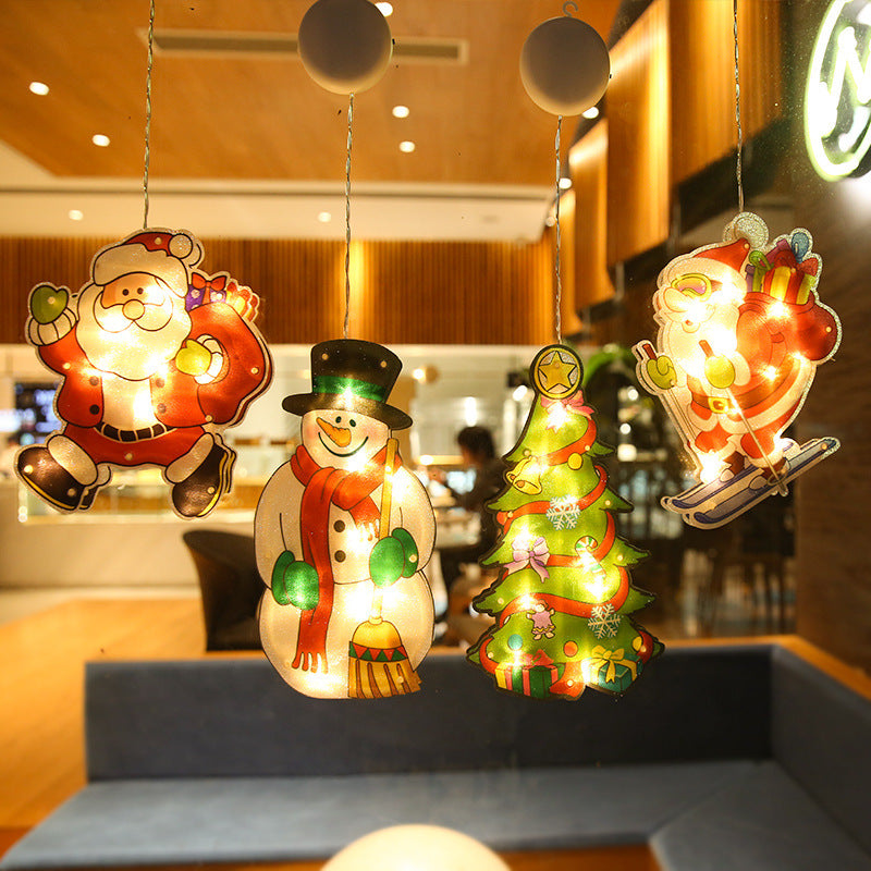 LED Suction Cup Window Hanging Lights Christmas Decorat by LumiqHome – elegant led christmas décor in a cozy setting