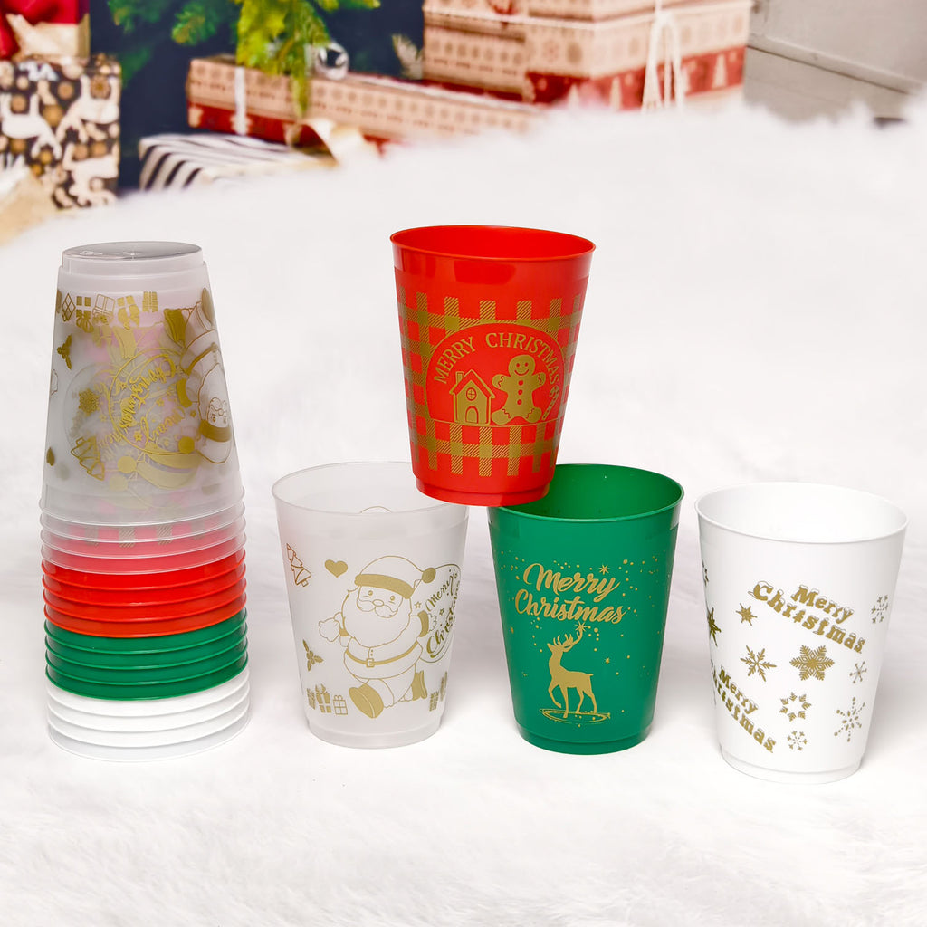 12Pcs Christmas Drink Cups by LumiqHome – elegant holiday home décor in a cozy setting