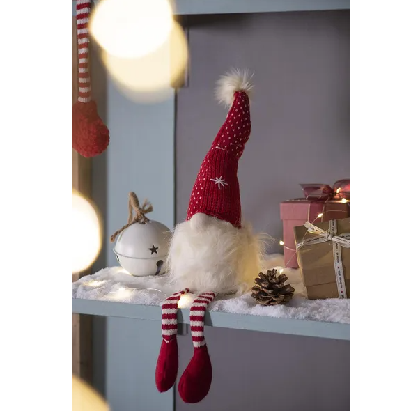 Christmas Gnome Table Decorations Set of 2 - Holiday Party Ornaments - LumiqHome