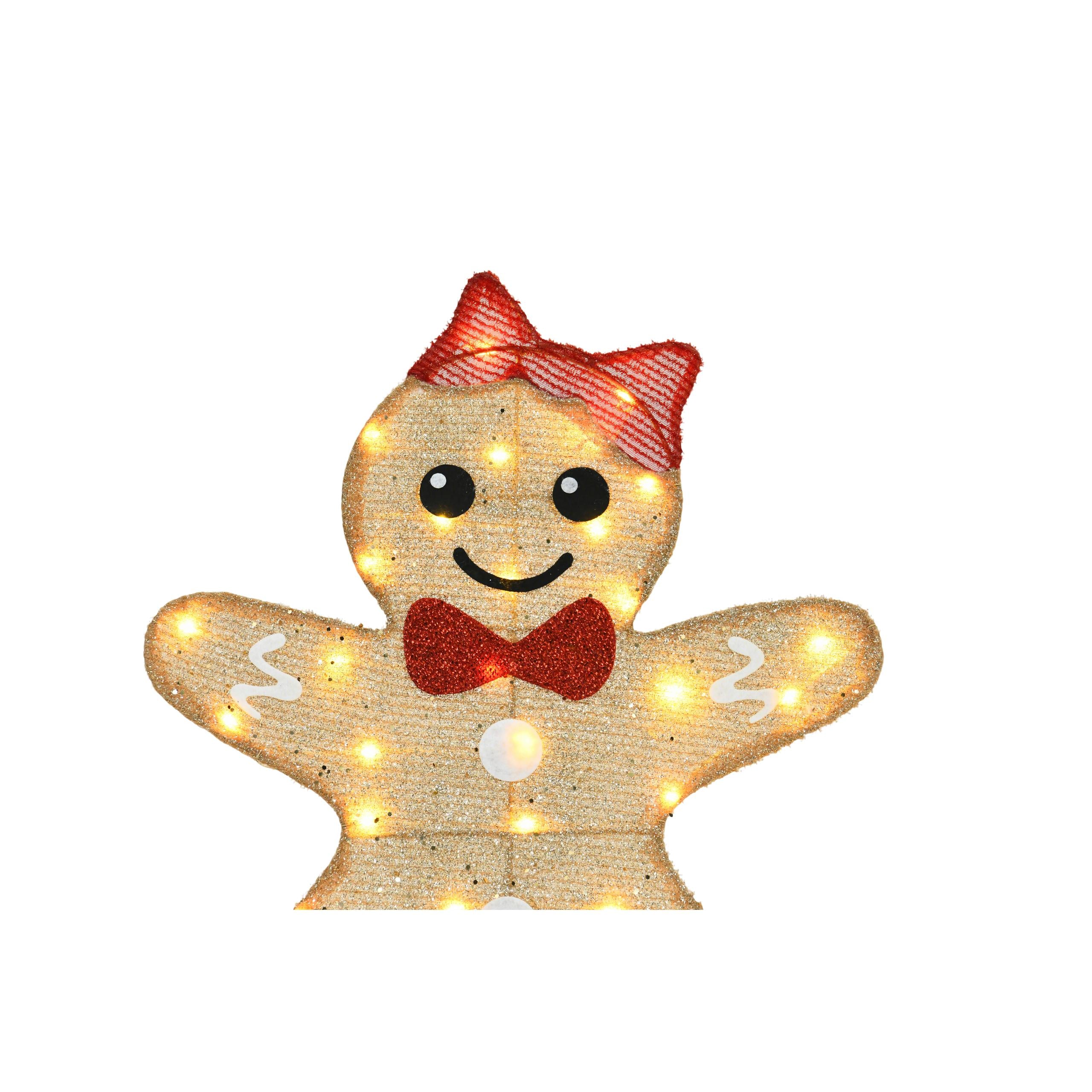 40-inch And 42-inch Gingerbread Man Shaped Decorative L – LumiqHome