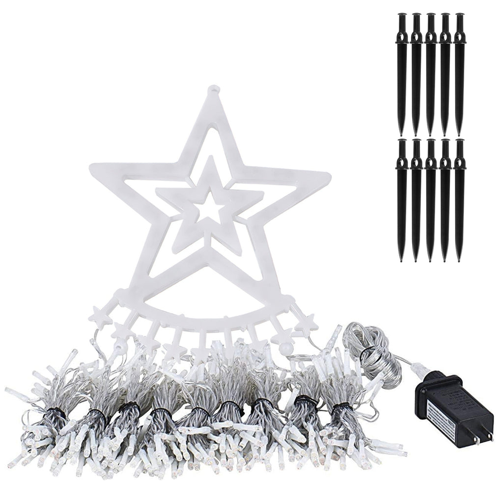 Christmas Star Waterfall Tree String Light – 350 LED Multicolor – LumiqHome