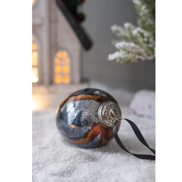 Egg-Shaped Glass Christmas Ball Ornaments Set of 6 - Hanging Tree Decorations - LumiqHome