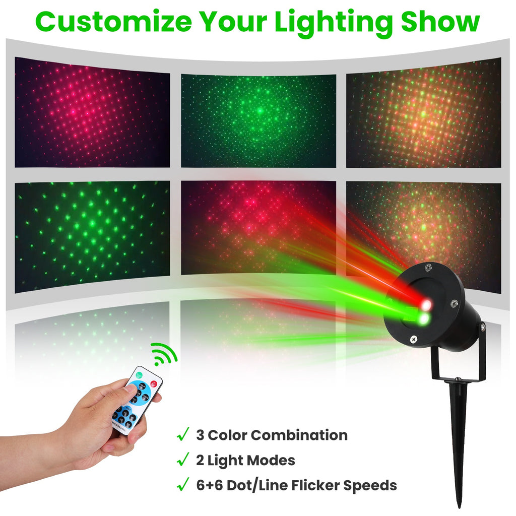 1Pc Outdoor Laser Projector Light Red And Green Project – LumiqHome