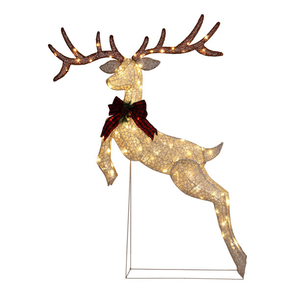 5FT Lighted Jumping Reindeer Christmas Decorations, Pre by LumiqHome – elegant led christmas décor in a cozy setting