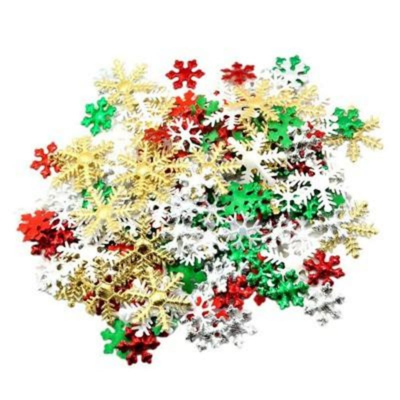 200 Snowflake Flat Decorations For Handmade Card Making by LumiqHome – elegant holiday home décor in a cozy setting